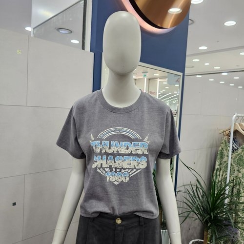 에잇컨셉 여성 썬더 크롭 반팔티셔츠 C25H1FTS100GN_이미지