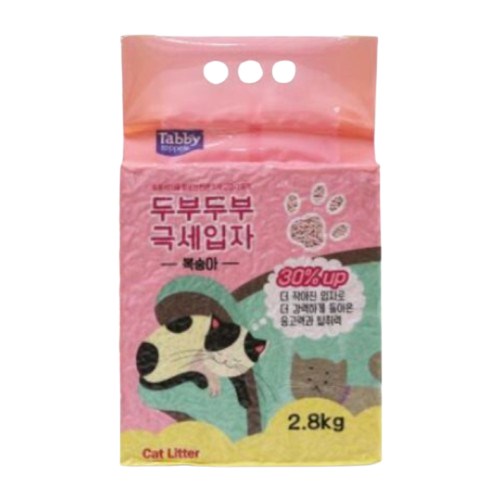 테비토퍼 두부두부 극세입자 복숭아 2.8kg (1개)_이미지
