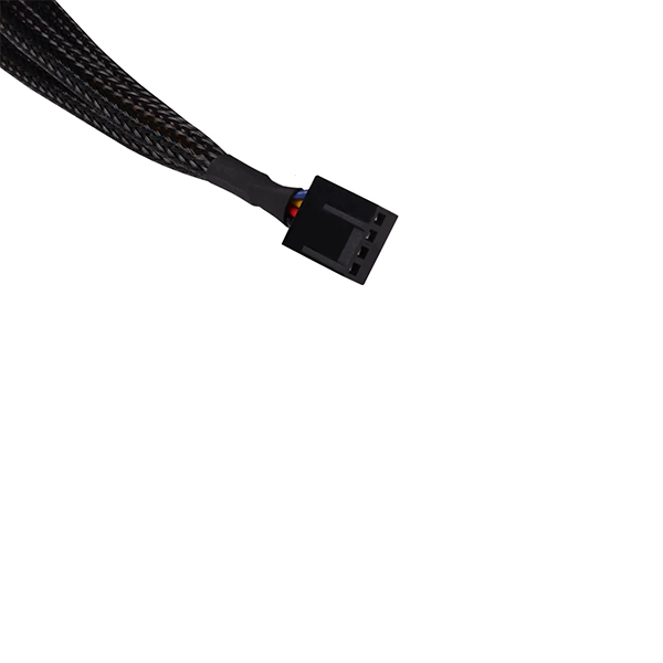 ALPHACOOL Y형 스플리터 4pin to 3x4pin PWM 케이블 (0.3m, 블랙)_이미지
