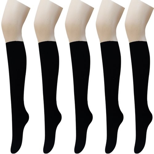 [불명] 반양말 수족냉증 퍼 밍크 골지 골프양말 반스타킹 5p