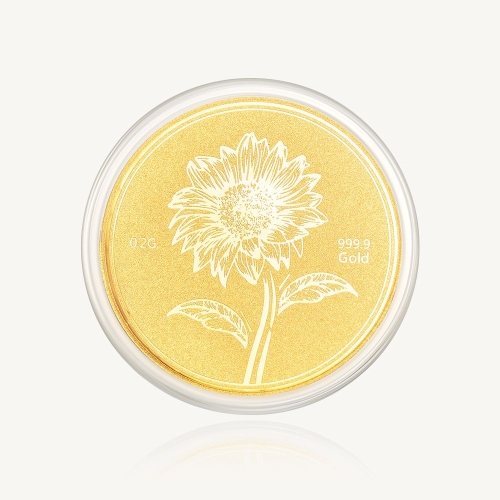 수앤진골드 해바라기 코인 골드바 0.2g (1개)_이미지