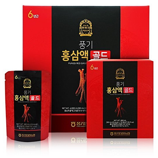풍기인삼농협 황풍정 풍기 홍삼액 골드 80ml 60포 (1개)