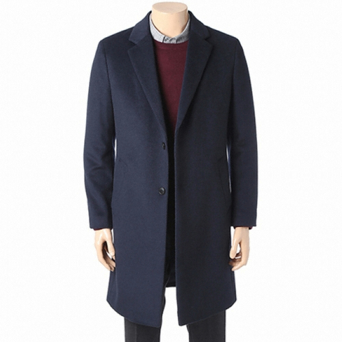 레노마 프리미엄 양모 슬림 체스터 코트 RKBH91A