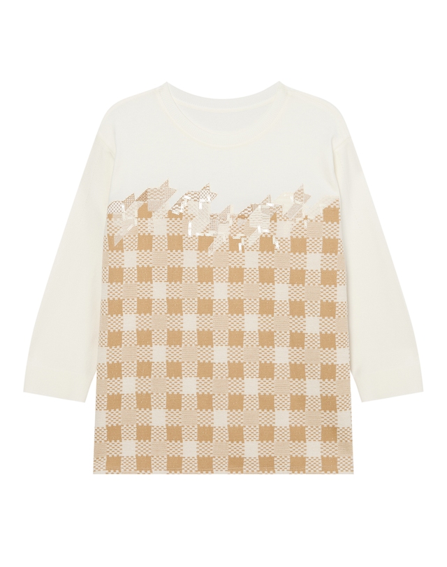 면혼방 7부소매티셔츠 DLTS4D803I2