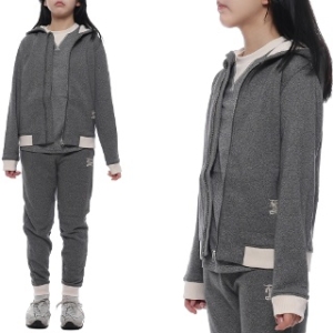 버버리 EKD 자수 후드집업 8078317 CHARCOAL GREY MELANGE 24S 롯데