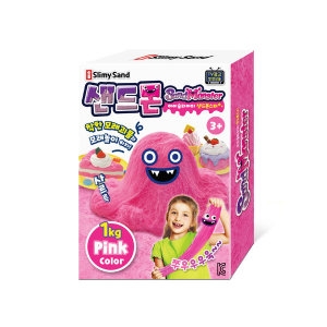  아이펀 샌드몬 모래클레이 핑크 1kg