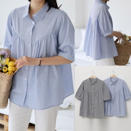 나야홍 위쉬몰 SM 시그널스트라이프셔츠 U283H505 빅사이즈_이미지