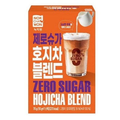 녹차원 제로슈가 호지차 블렌드 7개입 (6개)