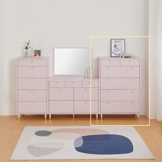 사스키 5단 서랍장 800