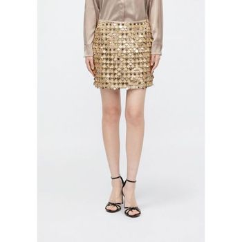게스 FALLON MINI SEQUIN SKIRT Mini skirt gol-coloured 7500432_이미지