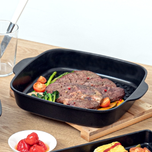 퀸센스 블랙 IH 사각 그리들팬 [28cm]