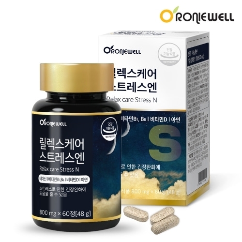 로니웰 릴렉스케어 스트레스엔 800mg 60정 (1개)