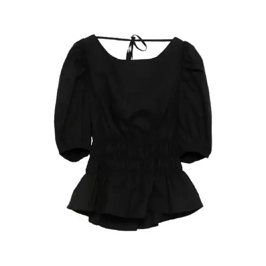 핀코 조안드라 스모킹 퍼프 소매 탑 106525A35QZ99 T