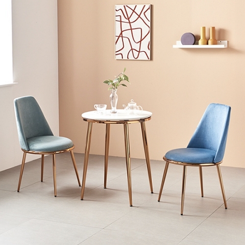 진영가구 고저스 원형 세라믹 식탁 600 (아크의자2개)