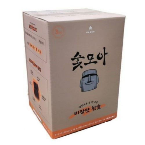 숯모아 두번 구워 튀지 않는 비장탄 참숯 바베큐 숯 3kg이미지입니다. 누르면 해당 게시물로 새창이동합니다.