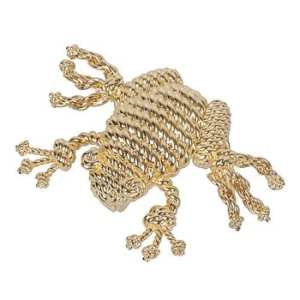 로에베 프로그 로프 텍스처 브로치 JJ38245X10 8130