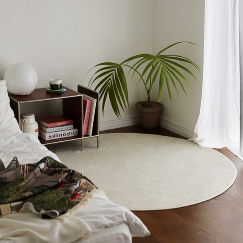 더프리그 에리스 단모 거실 원형 카페트 (100cm)_이미지