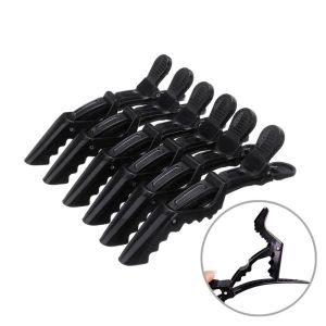 오너클랜 미용사 악어 머리 헤어 집게 핀 클립 6개입 DD-10555