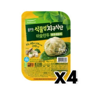 풀무원 식물성 지구식단 이슬만두 부추새송이 180g (4개)_이미지