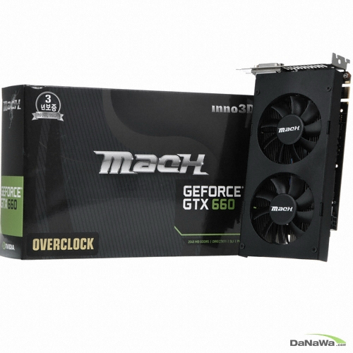 INNO3D Mach 지포스 GTX660 OC 마하 D5 2GB 트윈쿨러_이미지