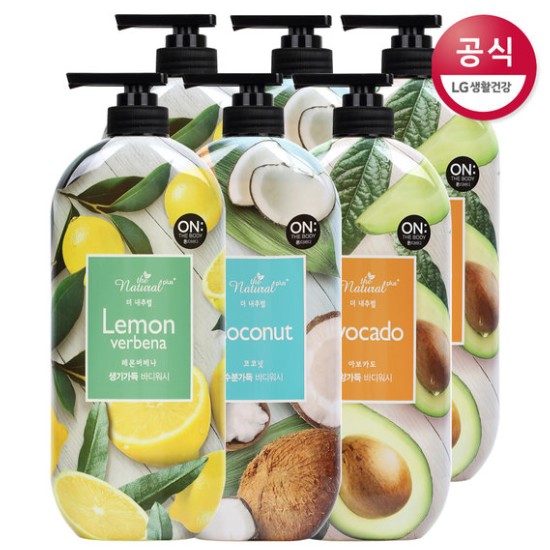 온더바디 더 내추럴 플러스 바디워시 6종 세트