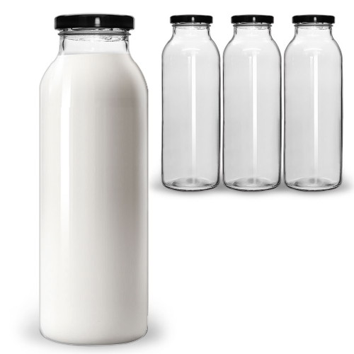 미르코리아 유리병 우유 750ml (4개)_이미지
