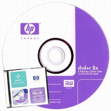 HP DVD+R 4.7GB 8x ���� 10��