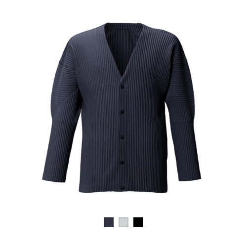  이세이미야케 옴므플리세 가디건 버튼 JL141 플리츠