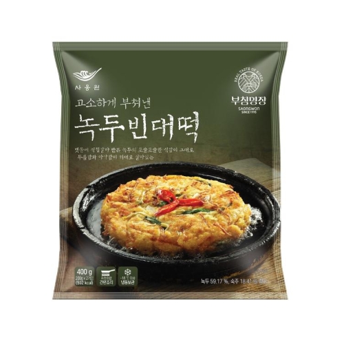 사옹원 부침명장 녹두빈대떡 400g (6개)_이미지