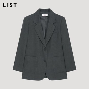 인동에프엔 리스트 여성 루즈핏 린넨 투버튼 자켓_TWWJKP62150