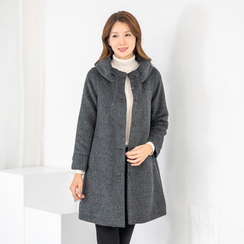 모슬린 엄마옷 모직 터틀 정장 코트 5RTY12020 중년여성/50대/60대/70대/마담/빅사이즈/할머니옷/여자_이미지