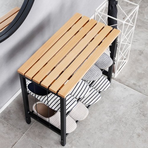 홈앤하우스 너도밤나무 벤치겸 신발정리대 (50cm)_이미지