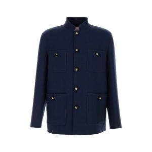 발렌티노 GARAVANI Navy blue wool blend jacket 6V3CJH377PP D51