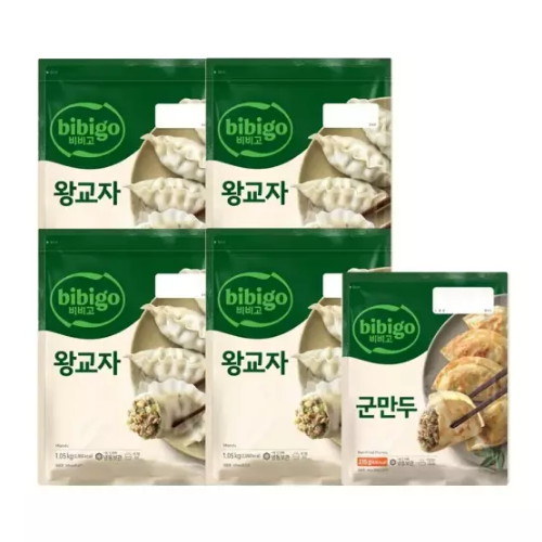 CJ제일제당 비비고 왕교자 1.05kg x 4개 + 군만두 315g_이미지