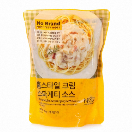 노브랜드 홈스타일 크림 스파게티 소스 400g (3개)_이미지