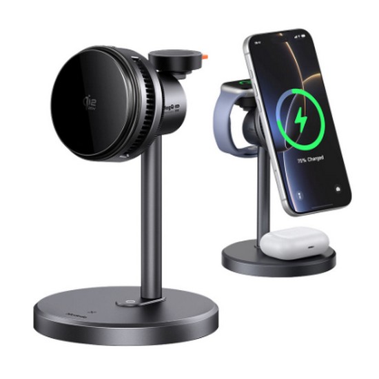 맥도도 Qi2.2 25W 3in1 맥세이프 고속 무선충전 TEC 쿨링 스탠드 거치대 CH617