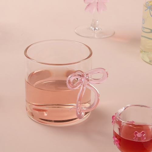 모던하우스 러브소르베 리본핸들 내열유리잔 400ml