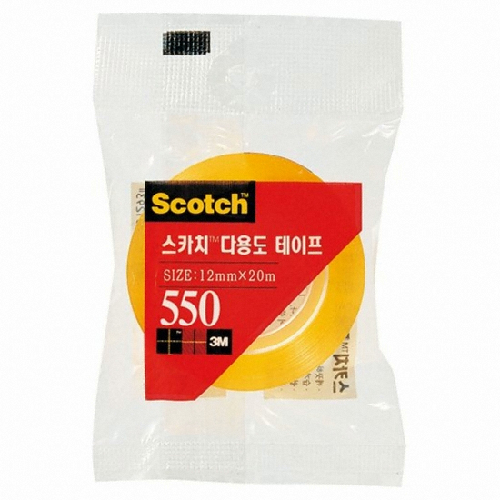 3M 스카치 550 다용도 테이프 리필 12mm x 20m