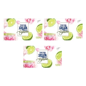 피죤 건조기용 보타닉 베르가못로즈 120매 (3개)_이미지