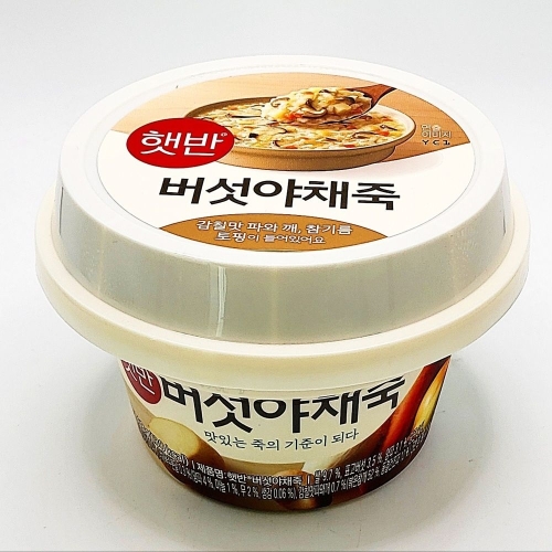 CJ제일제당 햇반 버섯야채죽 268g (6개)_이미지
