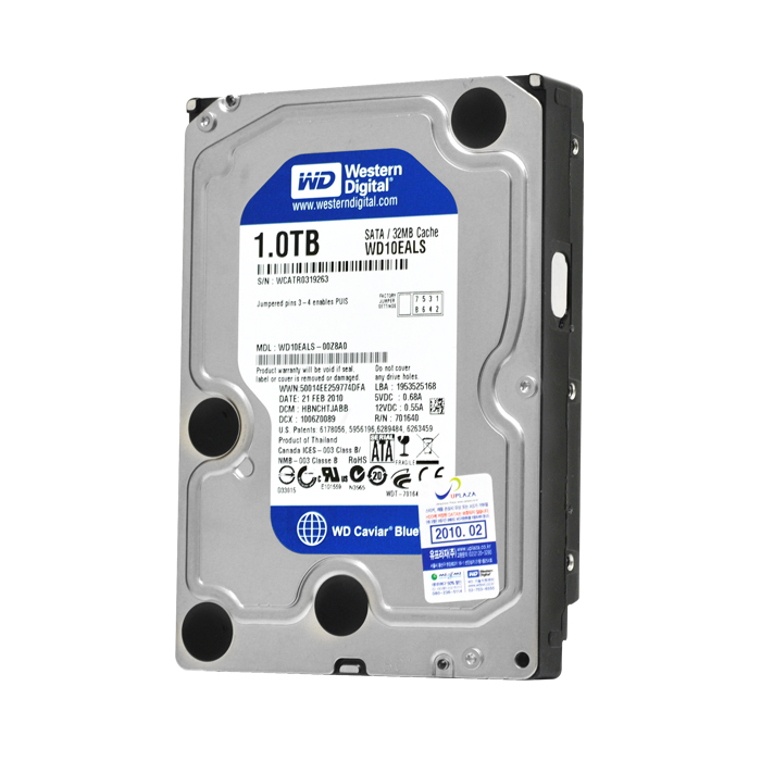 Western Digital WD Caviar Blue SATA2/7200/32M/비품 (WD10EALS, 1TB)