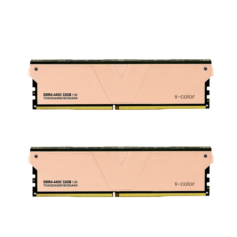 V-Color DDR4-4400 CL19 스카이워커 플러스 골든아미스 패키지 (64GB(32Gx2))_이미지