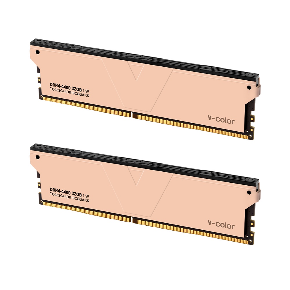 V-Color DDR4-4400 CL19 스카이워커 플러스 골든아미스 패키지 (64GB(32Gx2))_이미지