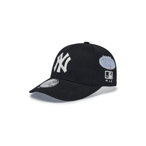 MLB 공용 시그니처 올오버 패치 스트럭쳐 볼캡 3ACPB316N-50BKS_이미지