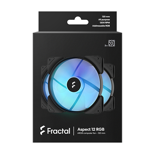 Fractal Design Aspect 12 RGB (3팩, 블랙)_이미지