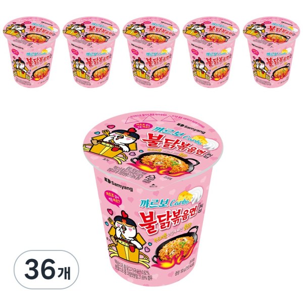 삼양식품 까르보 불닭볶음면 작은컵 80g (36개)_이미지
