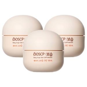 BOSCP 보습 베이비 고보습크림, 100ml, 3개