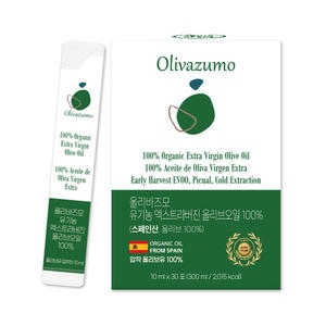 엔에이치바이오 올리바즈모 유기농 엑스트라버진 올리브오일 스틱 300ml(10mlx30포) (1개)_이미지
