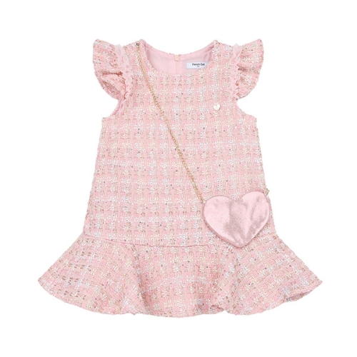 프렌치캣 Q61DDO050P1 PK 프릴 트위드 OP