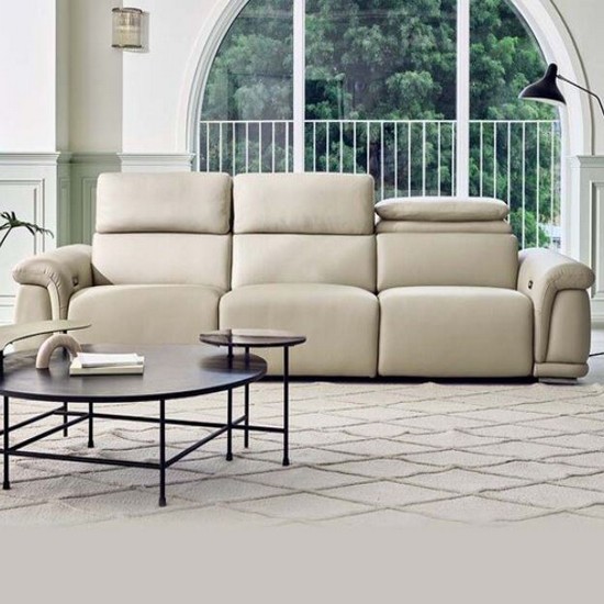 다우닝 시네마 양방향 전체 천연가죽 리클라이너 4인용